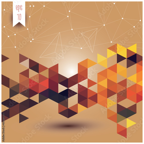 Abstract geometric colorful background, pattern design, vector