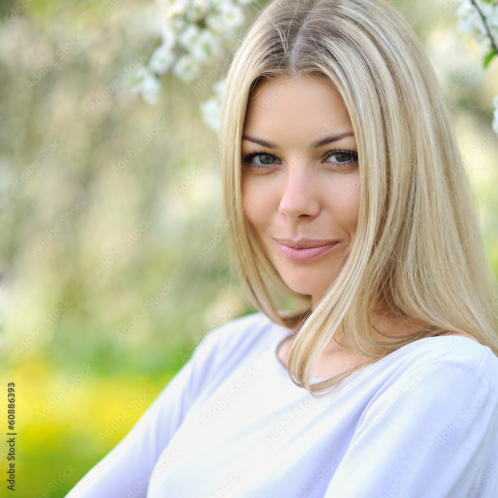 Portrait of a beautiful young caucasian blonde woman outdoor Portrait of a beautiful young caucasian blonde woman outdoor