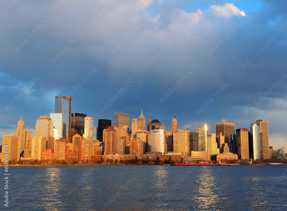 Fototapeta premium Downtown Manhattan skyline