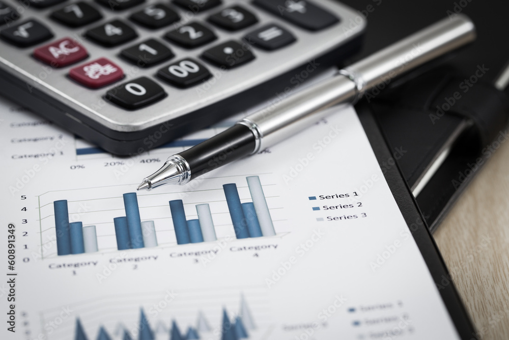 Showing business and financial report Showing business and financial report