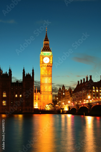 London at dusk