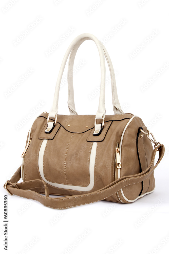 Naklejka premium Woman handbag isolated on white background