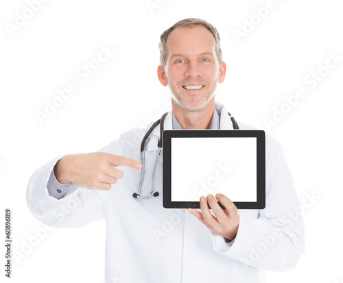 Doctor Showing Tablet