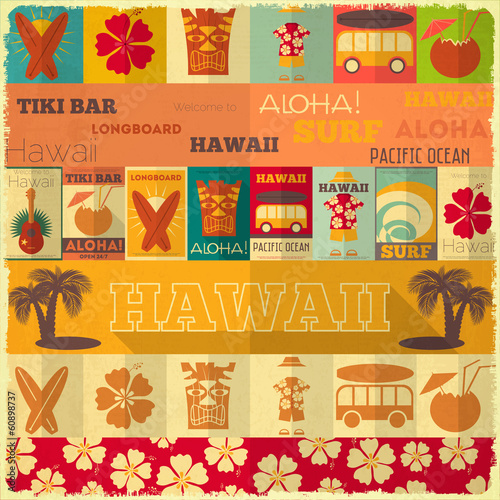 Retro Hawaii Card