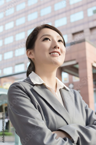 Young pretty Asian business woman portrait