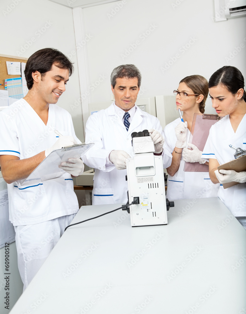 Fototapeta premium Scientists Working In Medical Laboratory