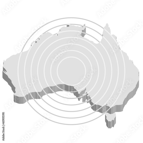 Fototapeta Naklejka Na Ścianę i Meble -  オーストラリア地図　オーストラリア　通信