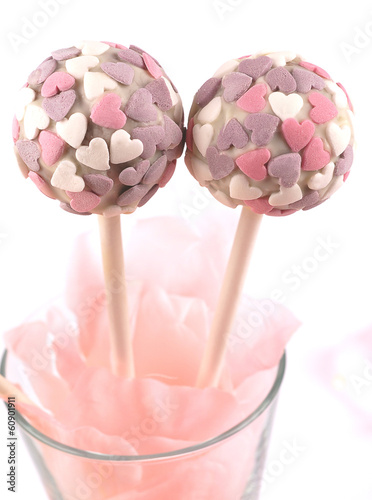 cake pops cuori rosa