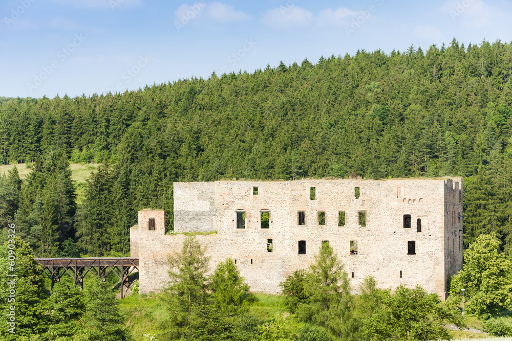 ruins of Krakovec Castle, Czech Republic