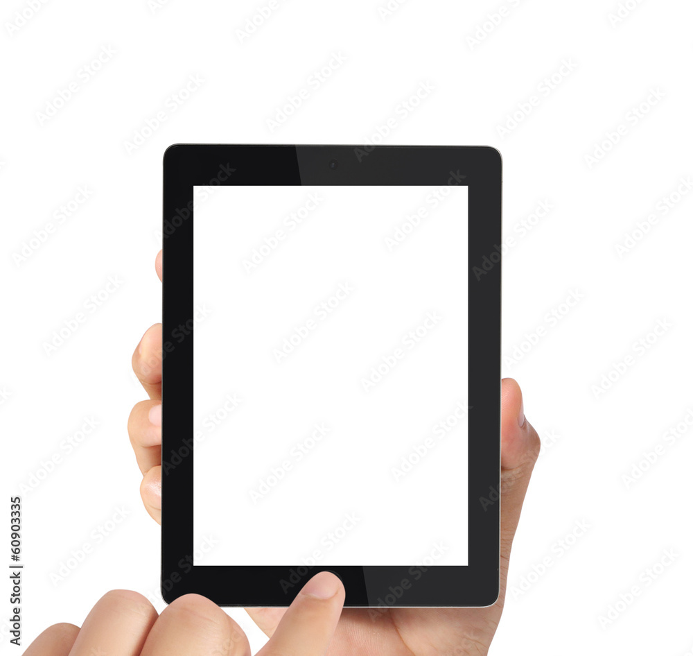 tablet in hand tablet in hand