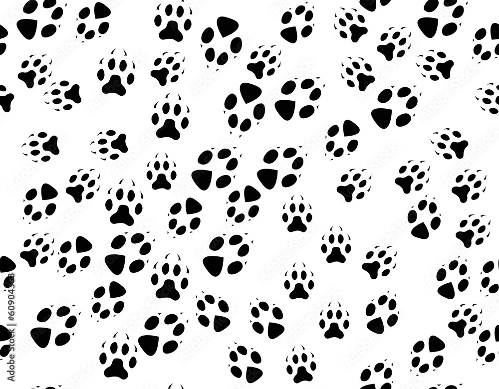 seamless black background from animals tracks seamless black background from animals tracks