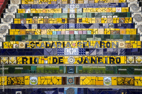 Treppe in Santa Teresa, Rio, Brasilien photo