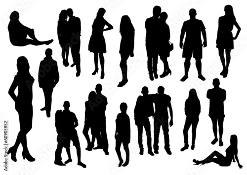People silhouettes