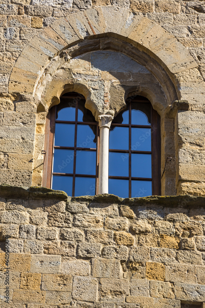 Low angle view of window of a palace