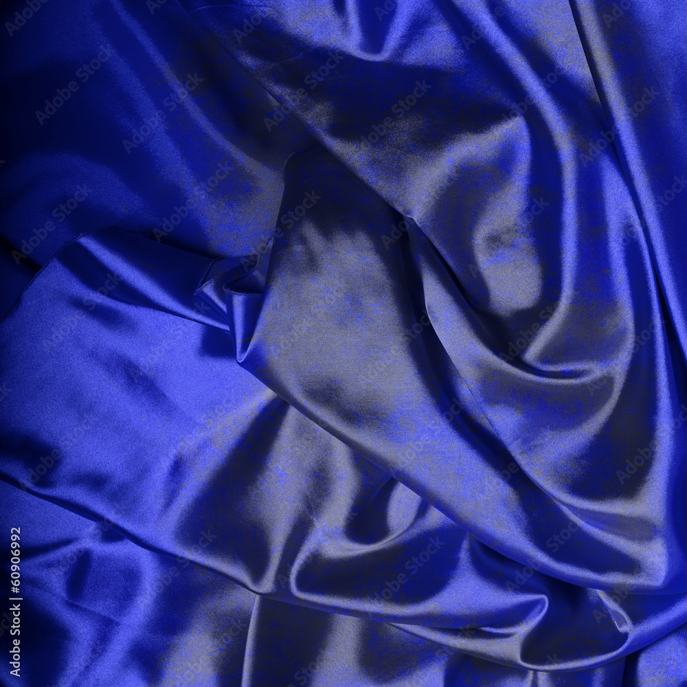 Dark blue silk background Dark blue silk background
