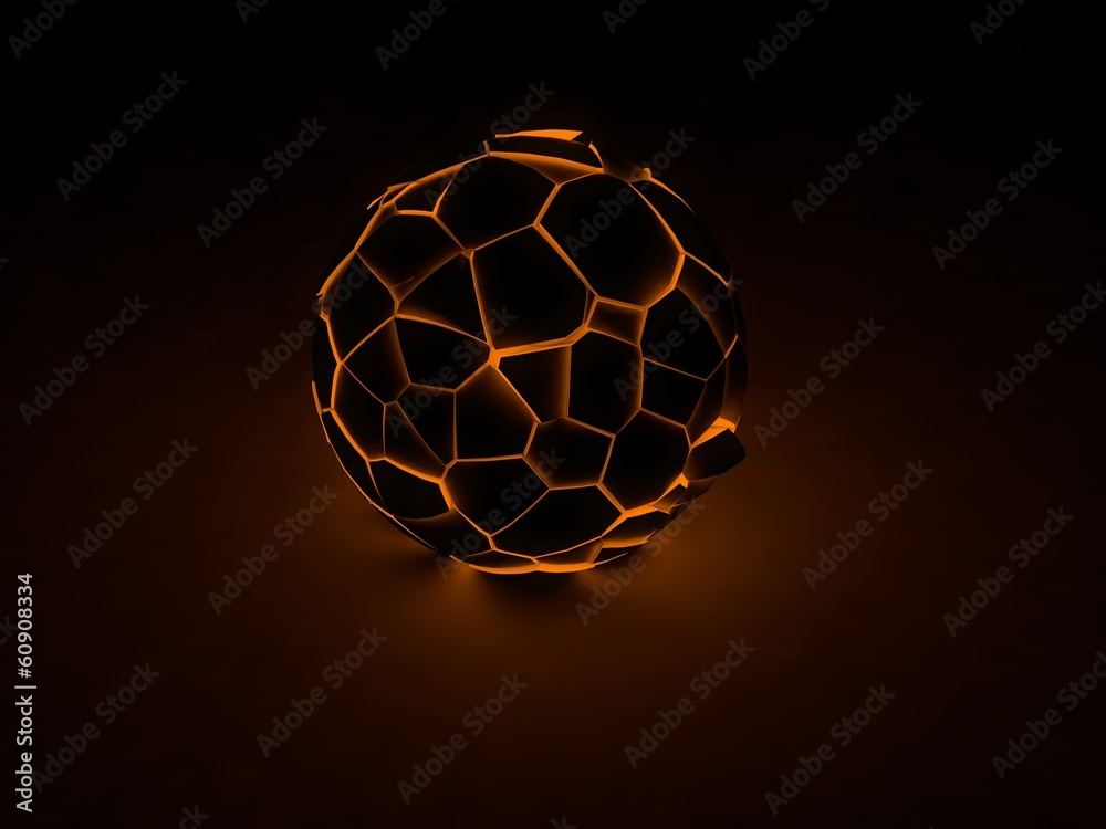 Fototapeta premium glowing ball