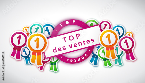 TOP des ventes - Illustration vectorielle