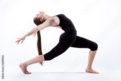 Woman in dancing pose