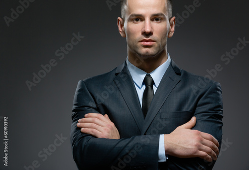 Half-length portrait of business man