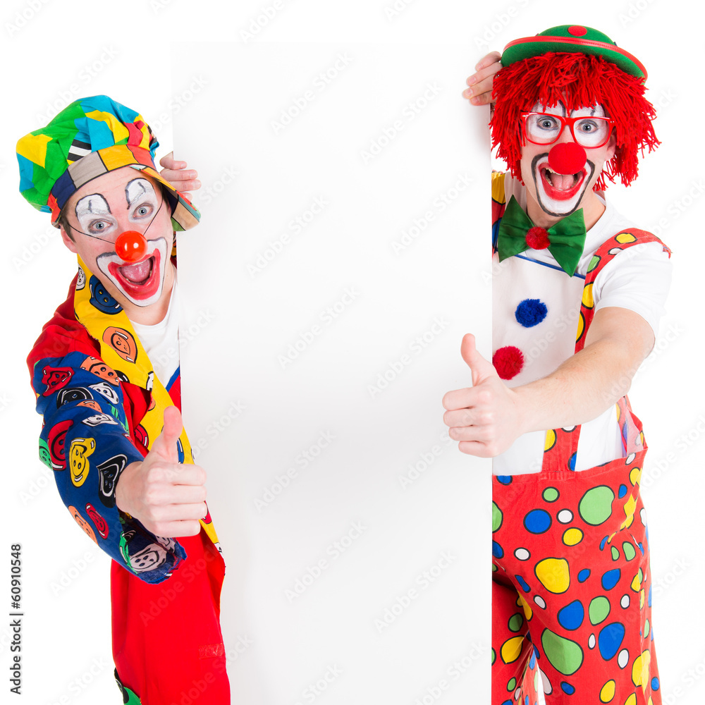 clowns zeigen daumen hoch clowns zeigen daumen hoch