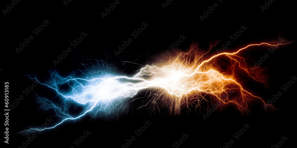 flash of lightning - obrazy, fototapety, plakaty 