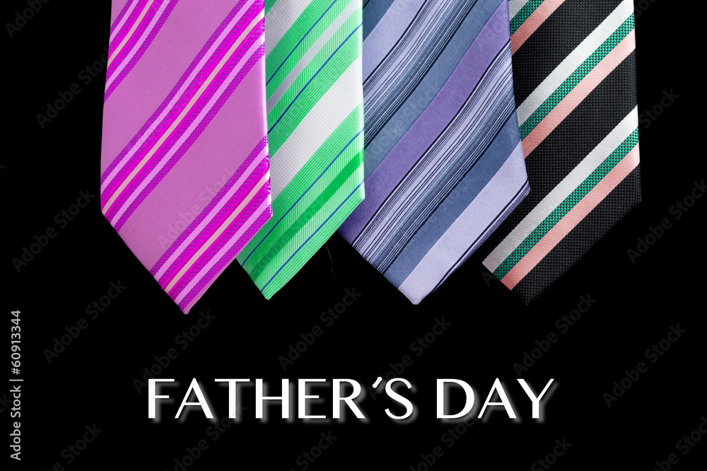 father's day tie motive greeting card with message father's day tie motive greeting card with message
