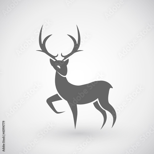 Deer christmas icon