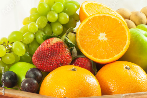 Orange juicy and Group fruits