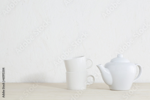 並んだ食器　ティーセット　tea set