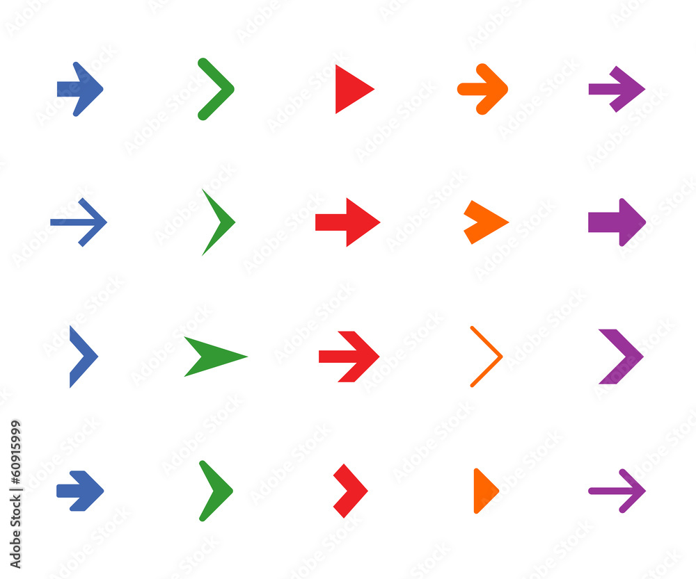 Arrow icon set Arrow icon set