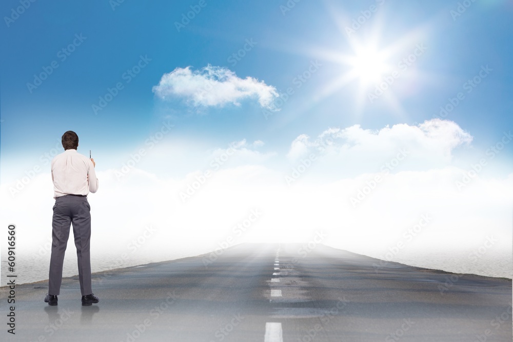 Composite image of thinking businessman Composite image of thinking businessman