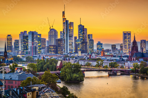 Frankfurt  Germany Aerial View