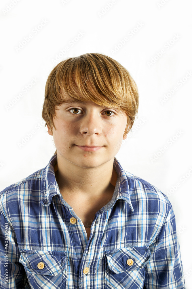 cute young happy boy with white background cute young happy boy with white background