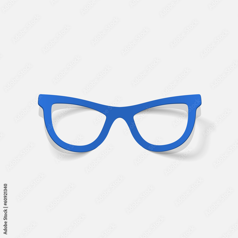 Fototapeta premium realistic design element: glasses