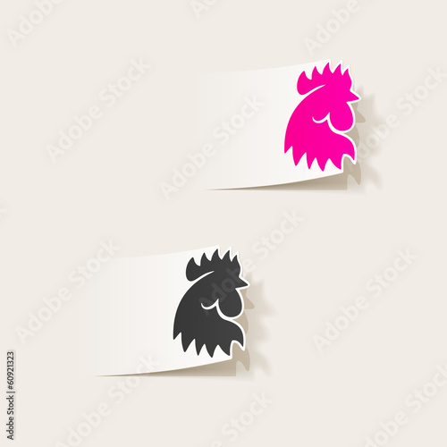 realistic design element: cock