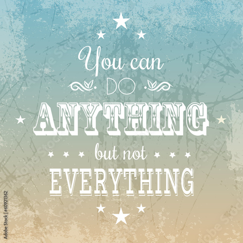 Inspirational quote background