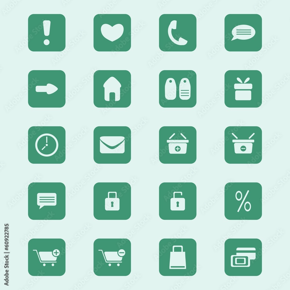 shopping icons set, vector illustration shopping icons set, vector illustration