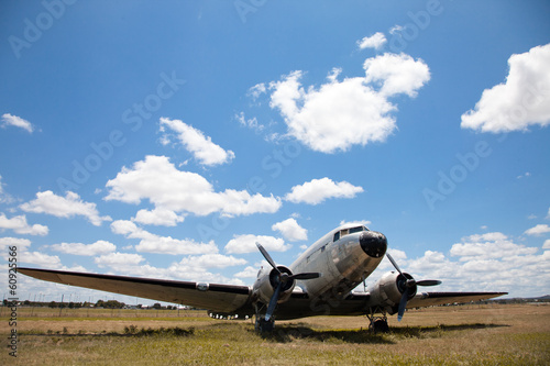 Old Douglas DC-3 airplane.