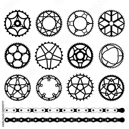 Set of chainrings