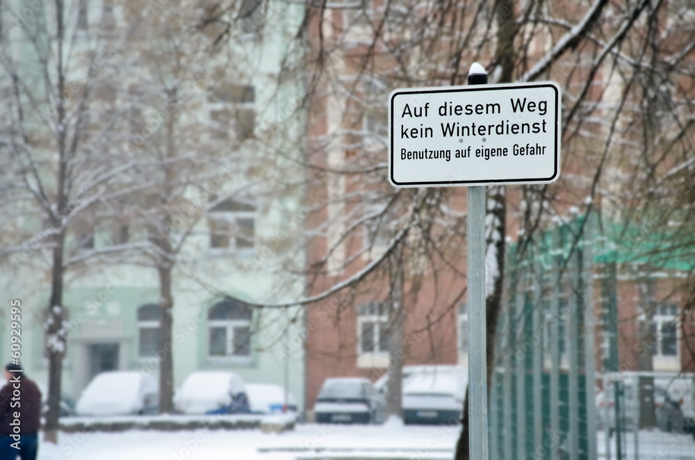 Obraz premium Winterdienst