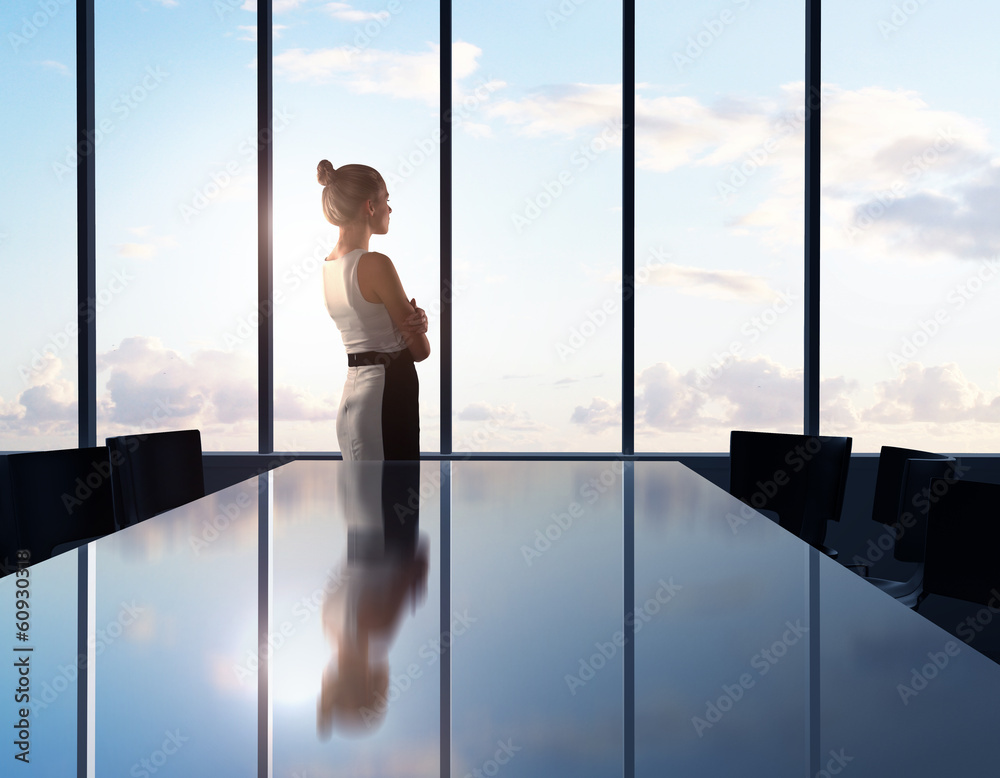 Fototapeta premium businesswoman thinking