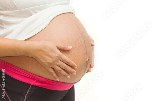 Wallpaper Mural Belly of a pregnant woman Torontodigital.ca