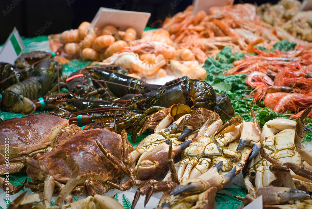 Fresh food market, Barcelona. Fresh food market, Barcelona.