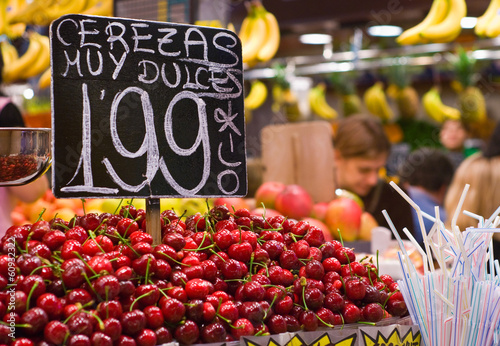 Photography Fresh food market, Barcelona.