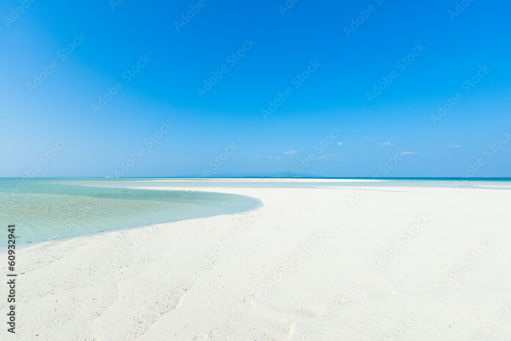White sandy tropical beach paradise, Okinawa, Japan White sandy tropical beach paradise, Okinawa, Japan