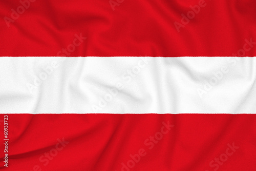 Fabric texture of the flag of Austria