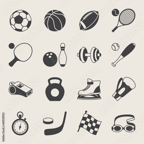 Set of sport icons.