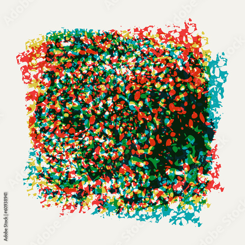 Abstract colored grunge background with effect overlay.