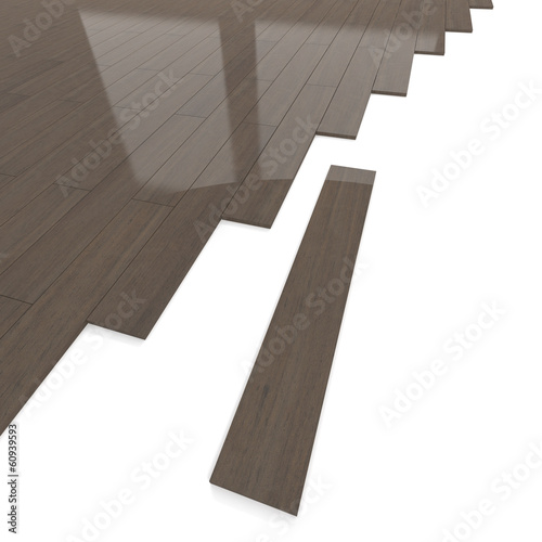 Mahogany wood flooring tiles detail