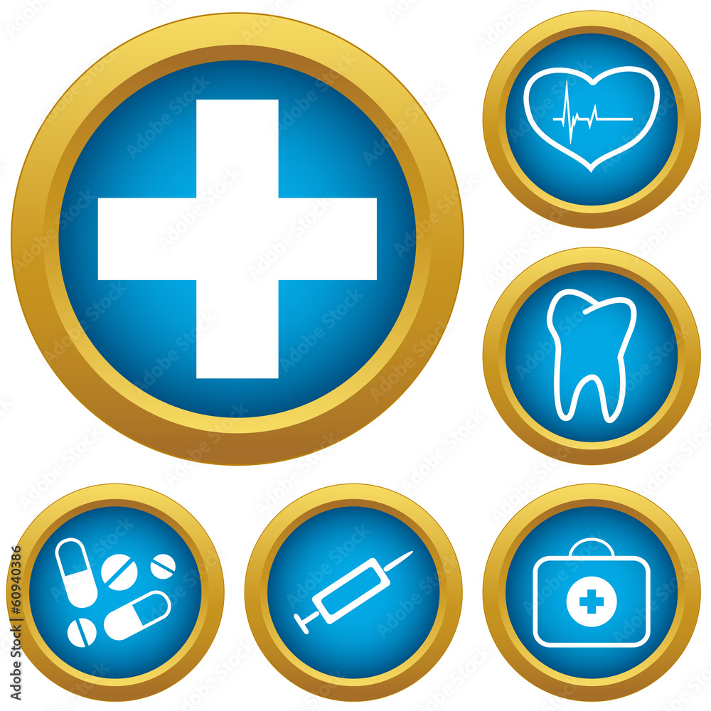 Fototapeta premium Medicine icons set